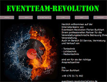 Tablet Screenshot of eventteam-revolution.eu